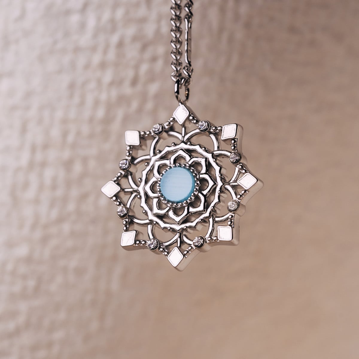 Aphonia Necklace (Aquamarine/Silver) | Holzkern