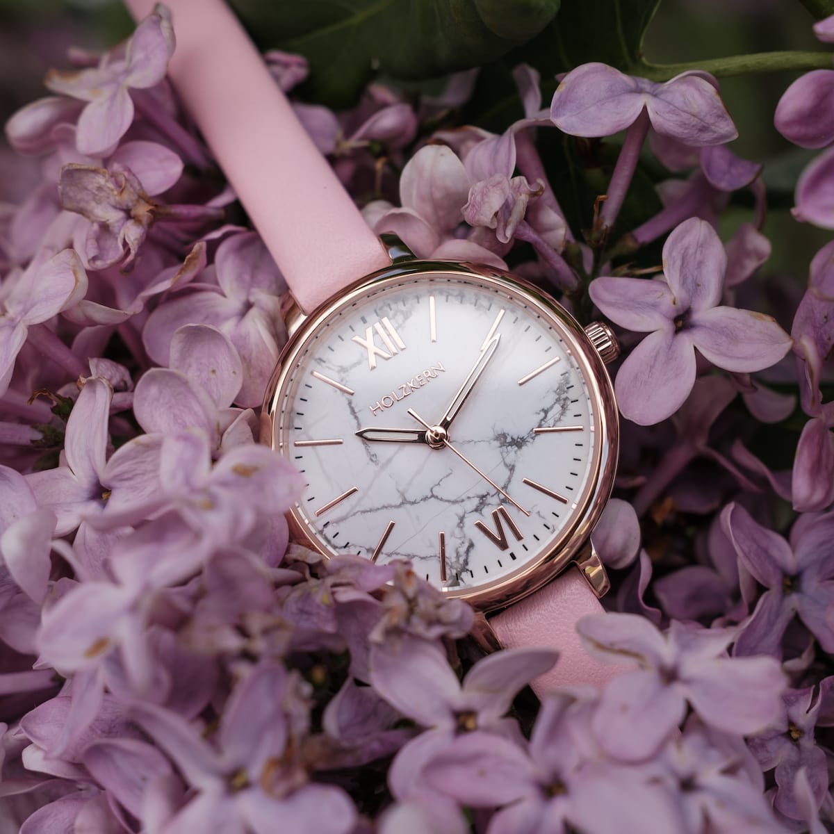 Alva (Marble/Rose Gold) | Holzkern Wood Watches