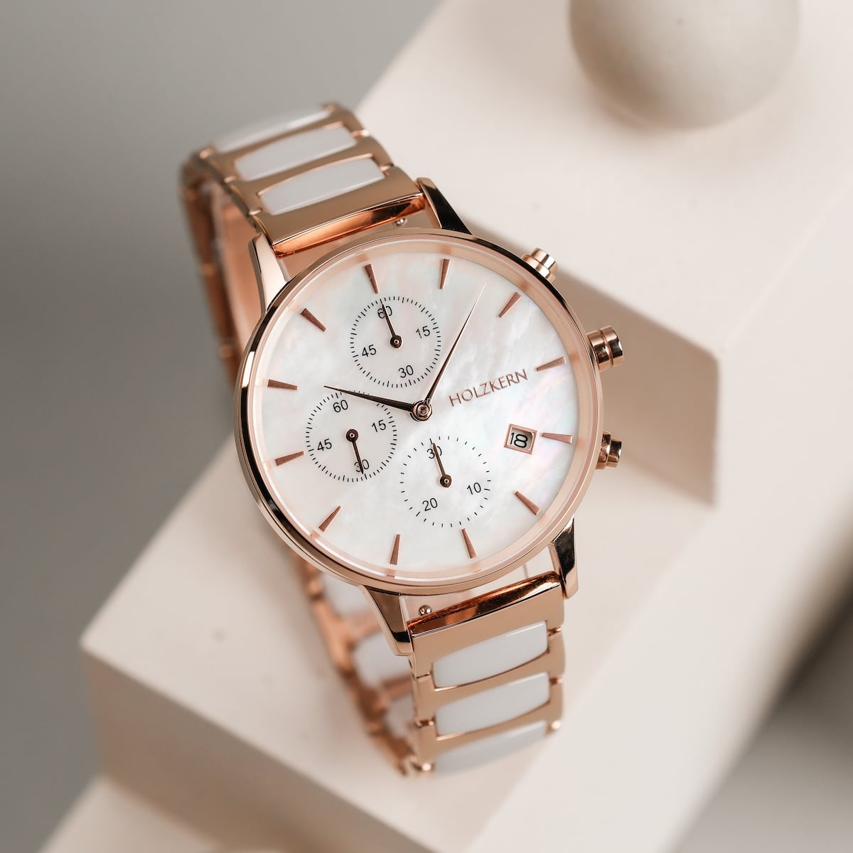 Shiny (Mother-of-pearl/Ceramic) | Holzkern Wood Watches
