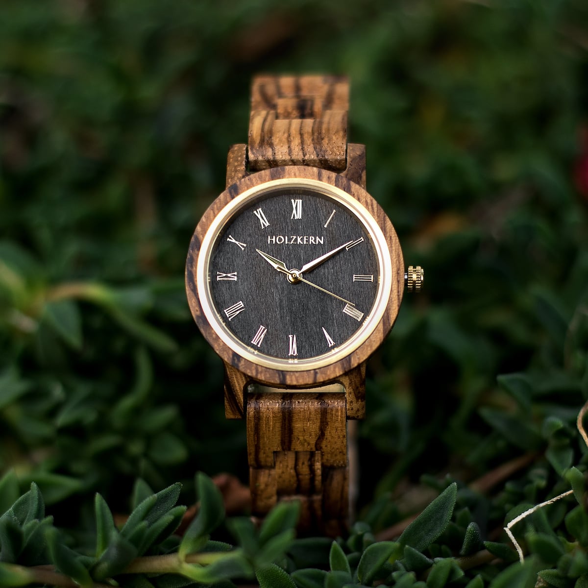 Earth (Zebrawood/Maple) | Holzkern Wood Watches Earth (Zebrawood/Maple) | Holzkern Wood Watches