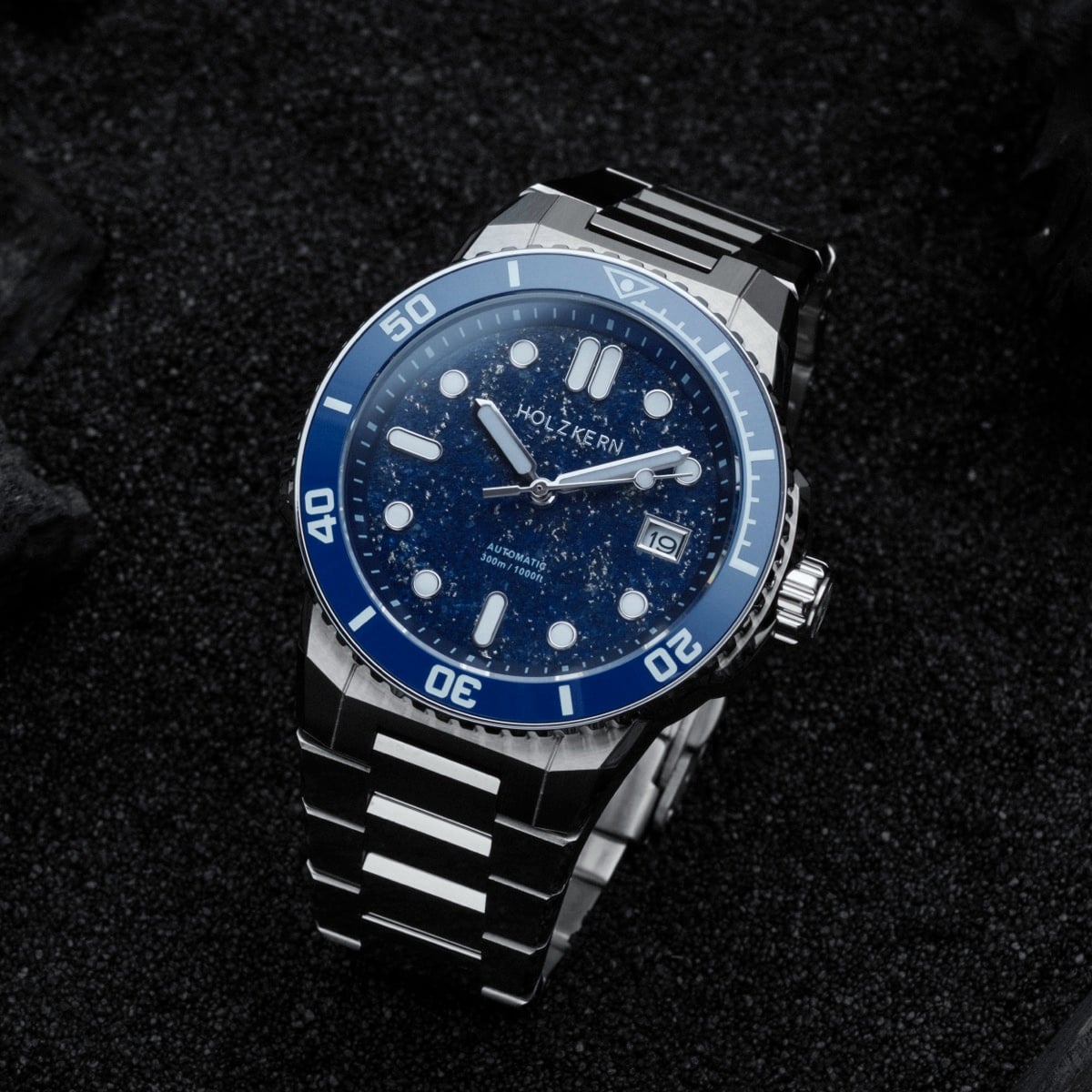 Deepdiver (Lapis Lazuli/Silver) – Holzkern