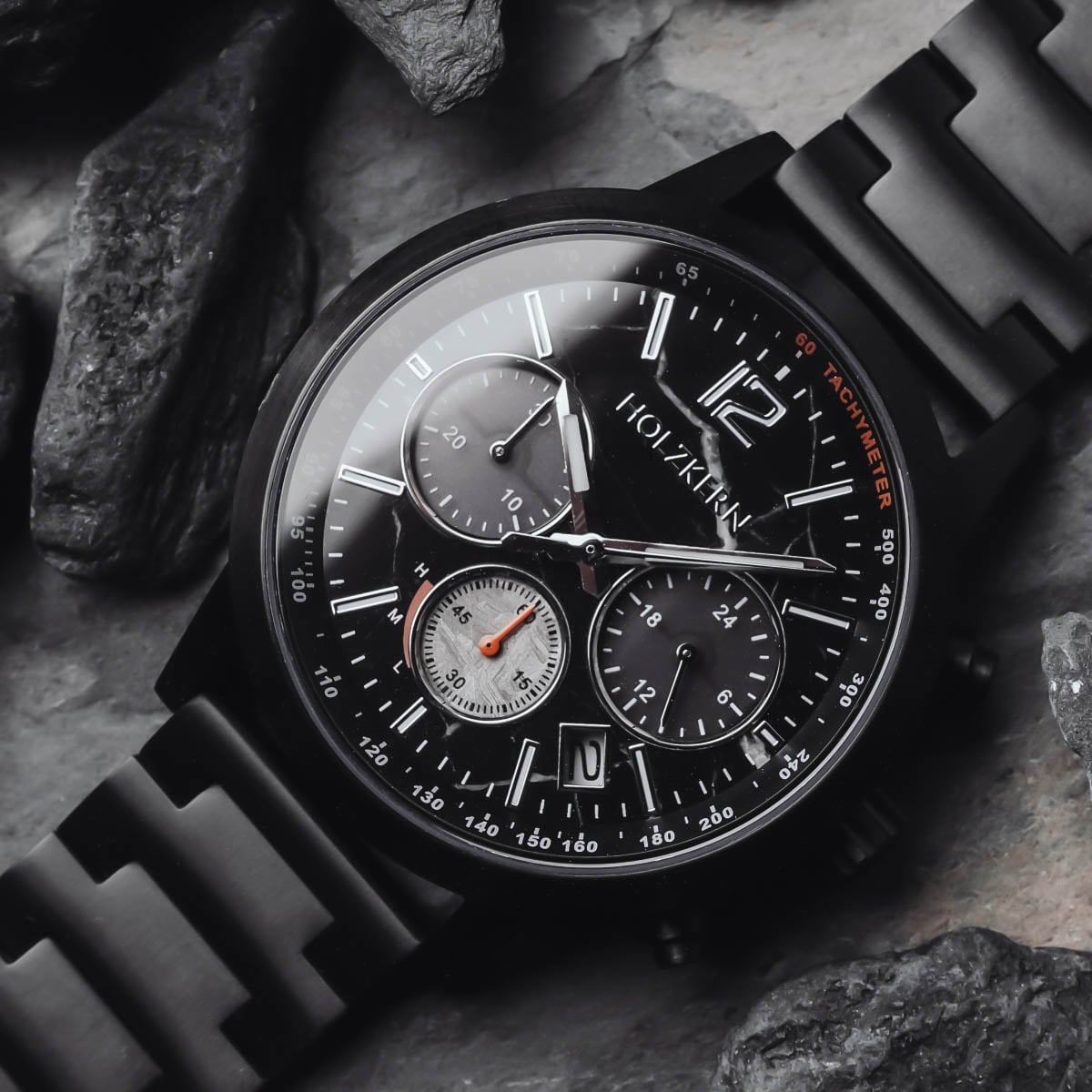 Rahotu (Marble/Black) | Holzkern Wood Watches