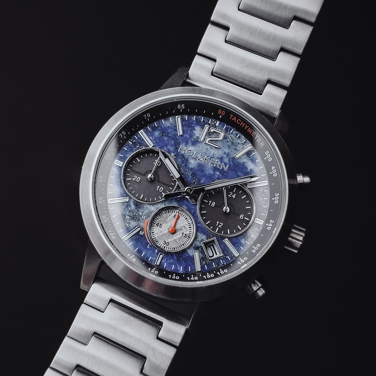 ビ*ル様 60L0512-14CARDIAminiTIARAシルバーコンパクフィ Paracas (Lapis Lazuli/Silver) | Holzkern Wood Watches