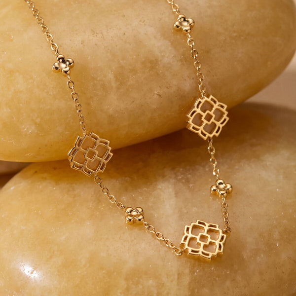 Midsummer Necklace (Aventurine/Gold)