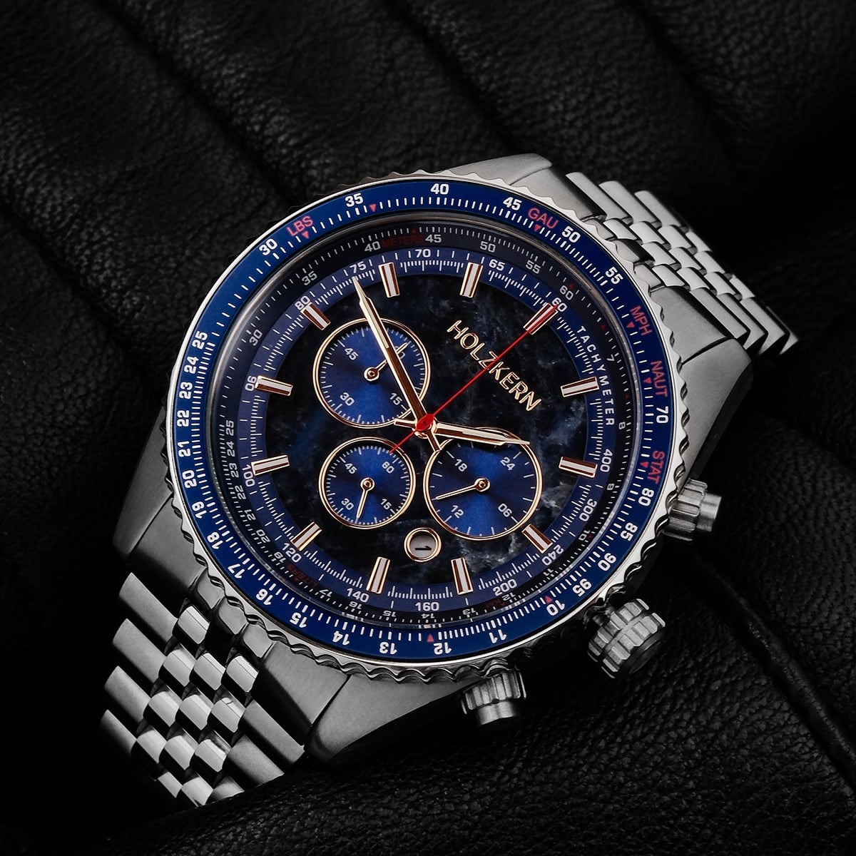 Openhorizon (Blue Marble/Silver) | Holzkern Wood Watches