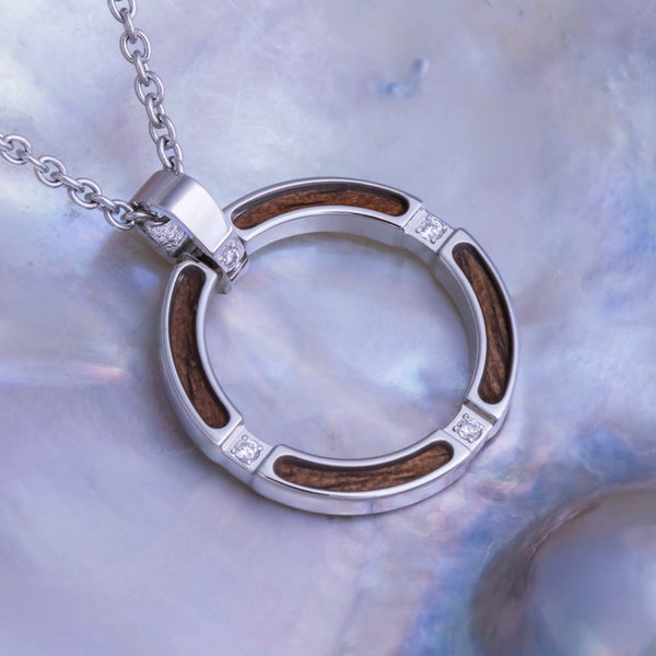 Collar Campania (nogal/plata) II
