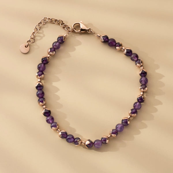 Fireworks Armband (Amethyst/Rosé) I