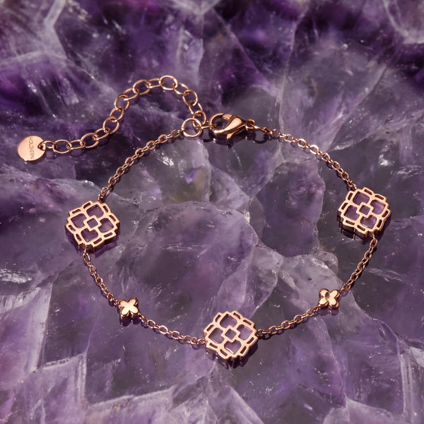 Midsommar Strap (Amethyst/rose gold)