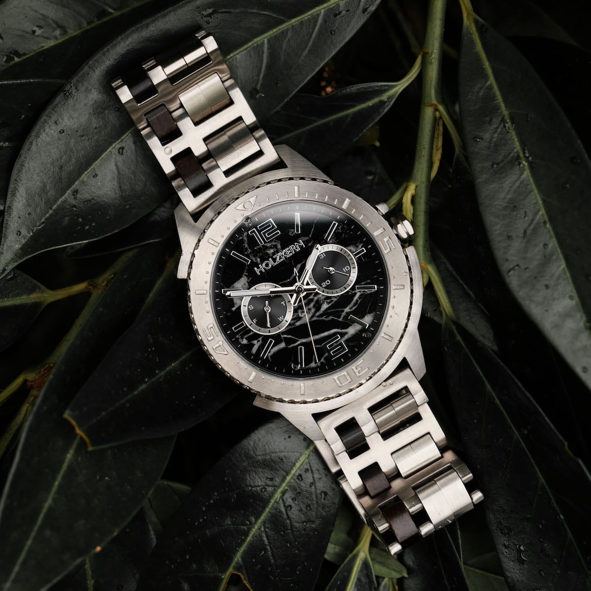 Norium (Marble/Silver) | Holzkern Wooden Watches
