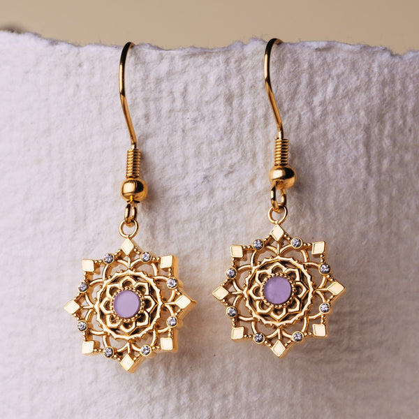 Aphonia Ohrringe (Amethyst/Gold)