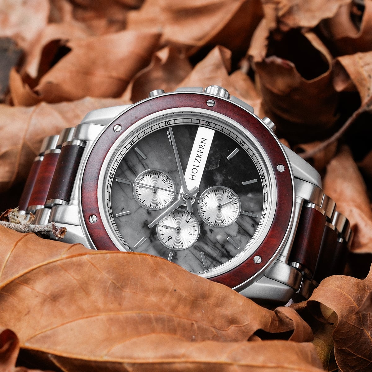Holzkern Wood Watches | Arthur (Padauk/Marble)