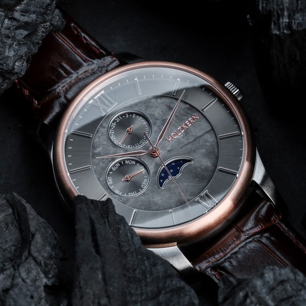 Moonrise (Marble/Dark Brown) – Holzkern