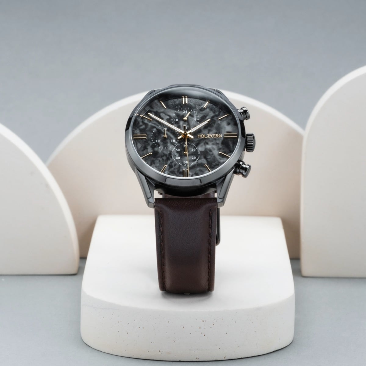 Gifted (Gray Marble/Dark Brown) | Holzkern