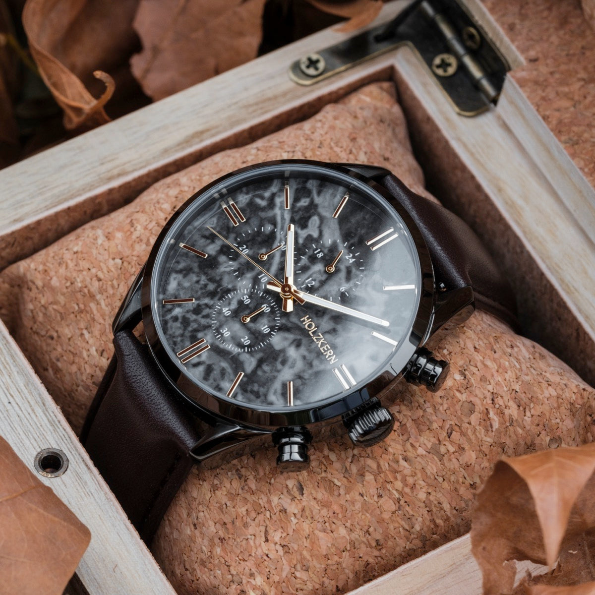 Gifted (Gray Marble/Dark Brown) | Holzkern