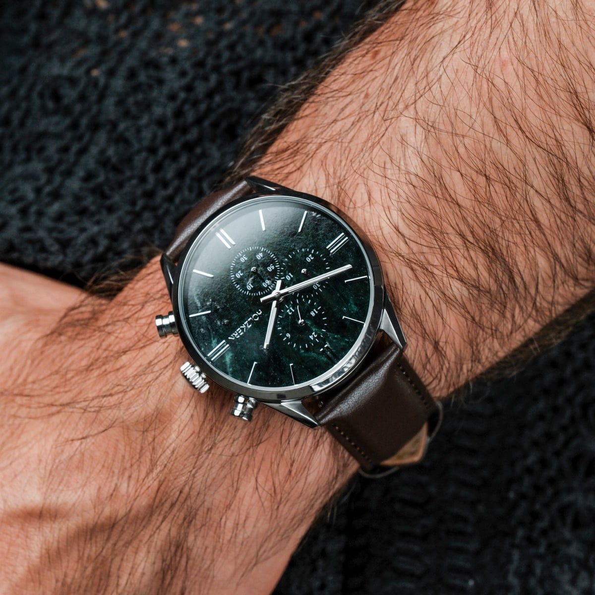 maron♡ Gifted (Green Marble/Dark Brown) – Holzkern