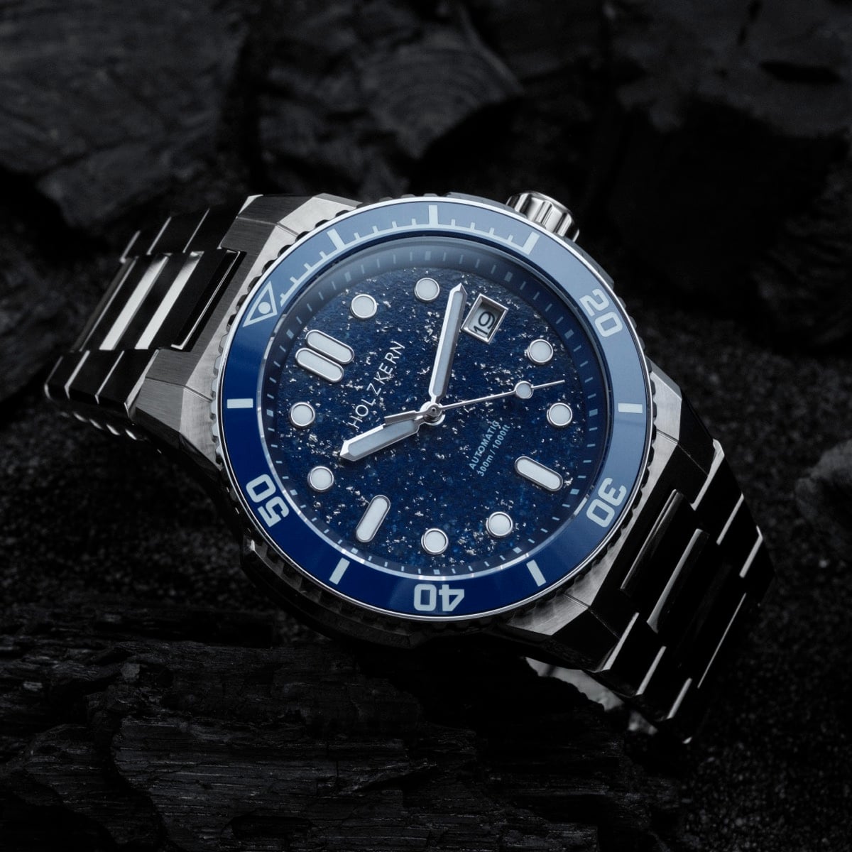 Deepdiver (Lapis Lazuli/Silver) – Holzkern
