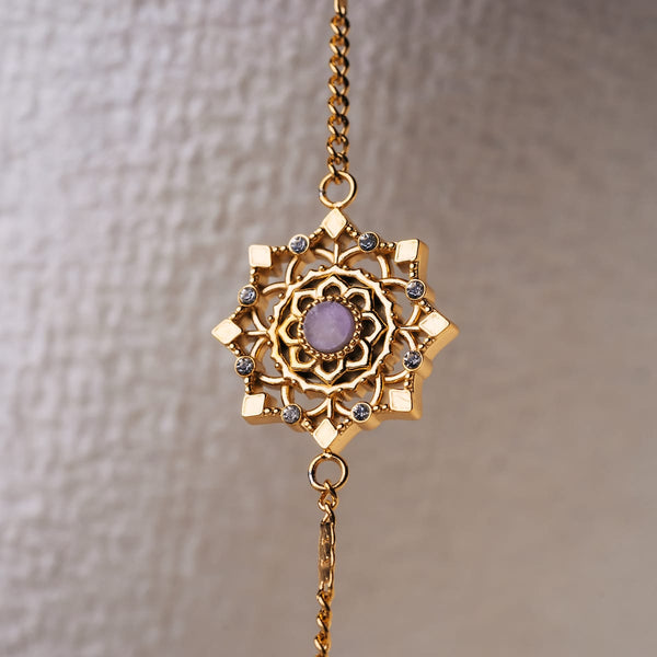 Aphonia Armband (Amethyst/Gold)