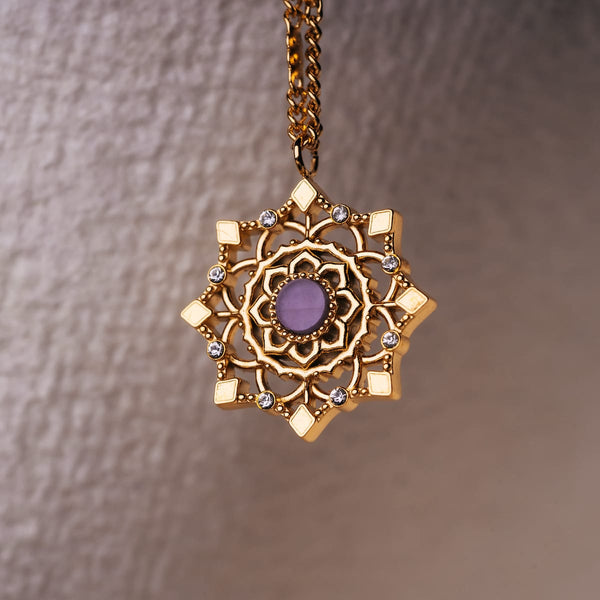 Aphonia Halskette (Amethyst/Gold)