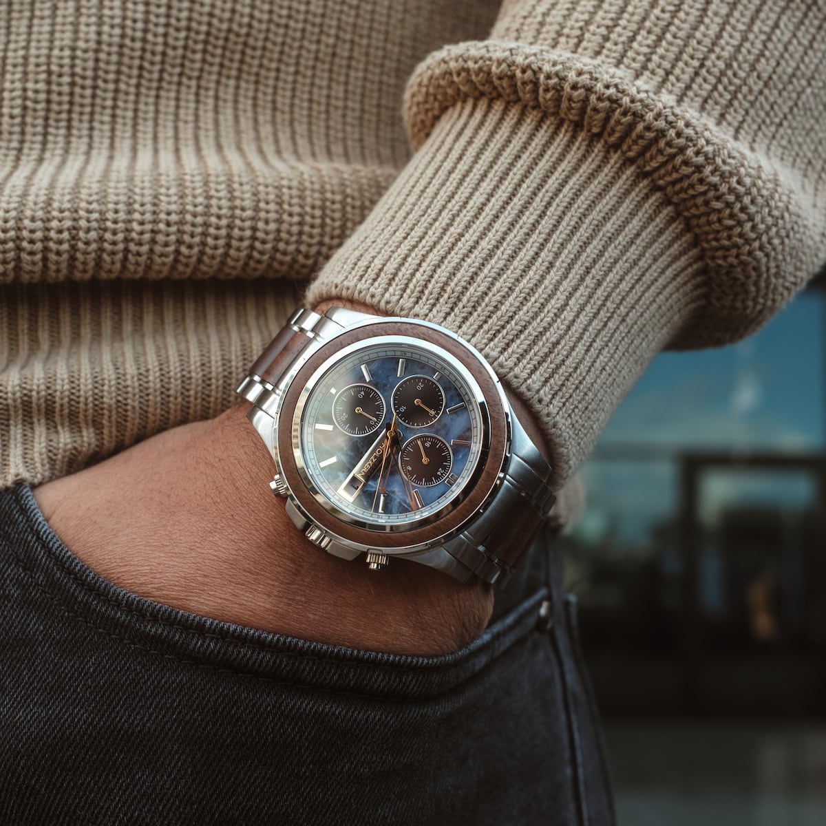 Koh Mak (Walnut/Marble) | Holzkern Wood Watches