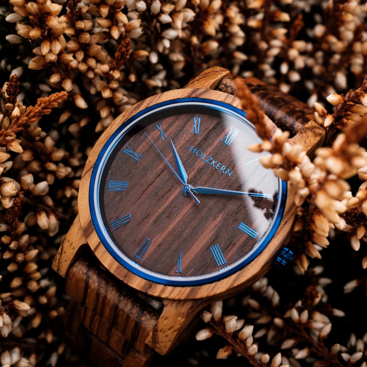 Fall Morning (Zebrawood/Wenge) | Holzkern Wood Watches