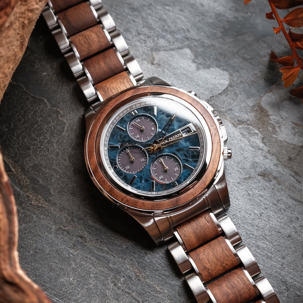 Koh Mak (Walnut/Marble) | Holzkern Wood Watches