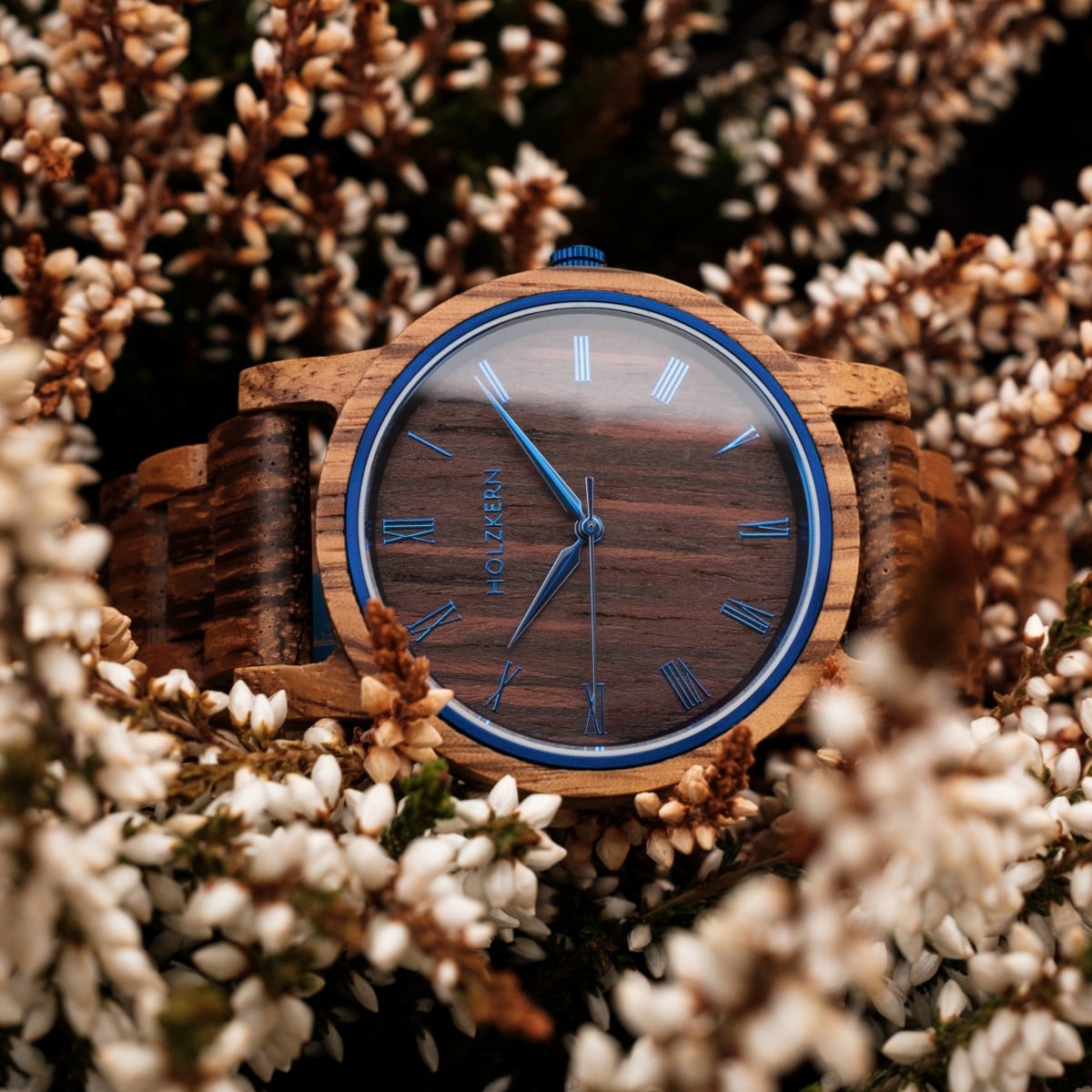 Fall Morning (Zebrawood/Wenge) | Holzkern Wood Watches