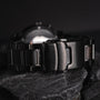 "Seaburst" watch, crafted from Maple and Lapis Lazuli, showcases a sleek and elegant design.