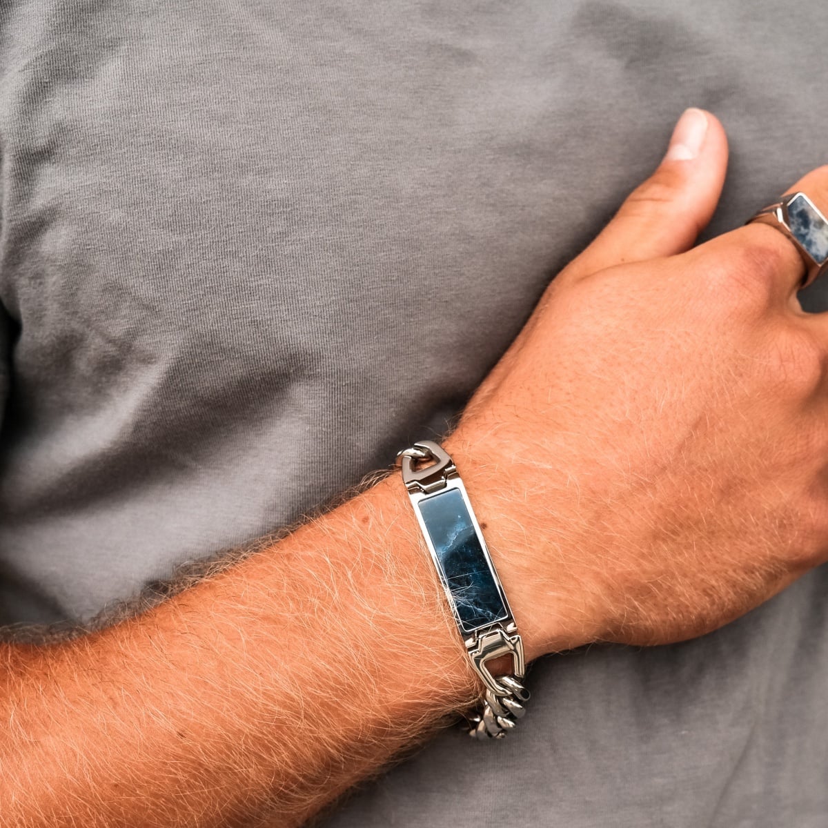 Modulus Bracelet (Sodalite/Silver) | Holzkern