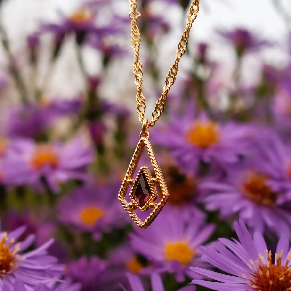 Daydreamer Necklace (Amethyst/Gold)