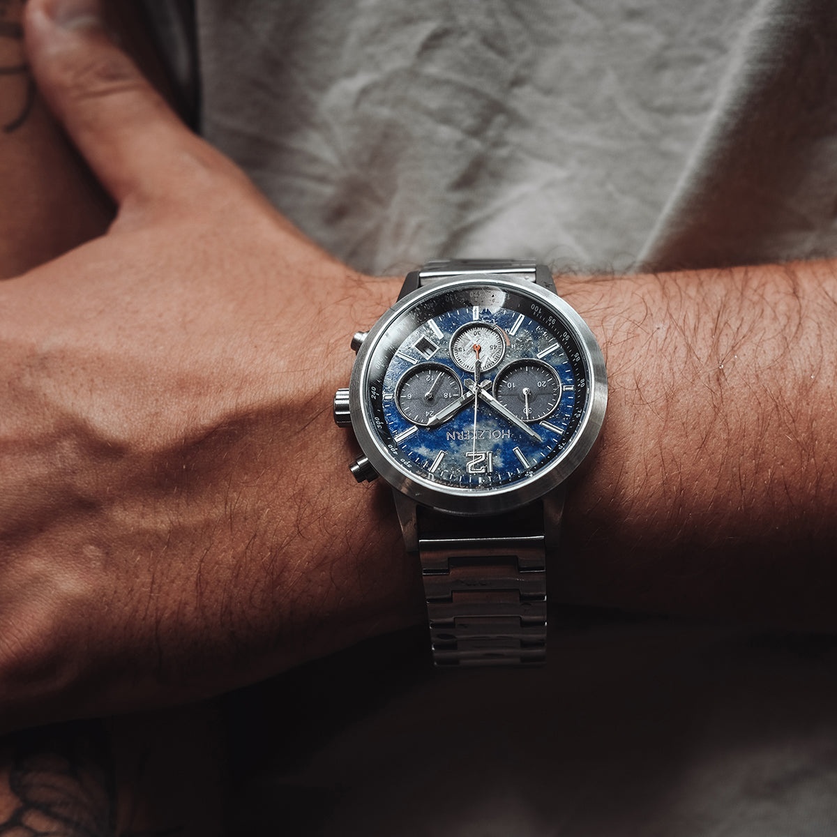 Paracas (Lapis Lazuli/Silver) | Holzkern Wood Watches