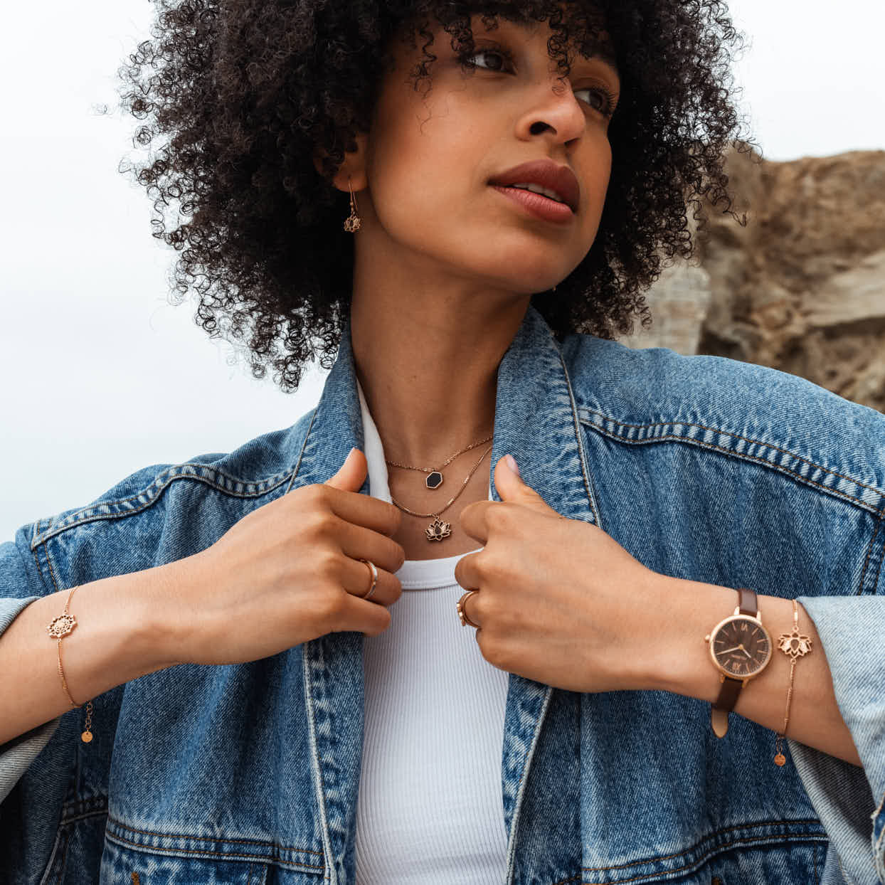 Shirin (Walnut/Rose Gold) | Holzkern Wood Watches