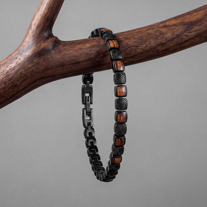 Peppered Armband (Zebrano/Schwarz)