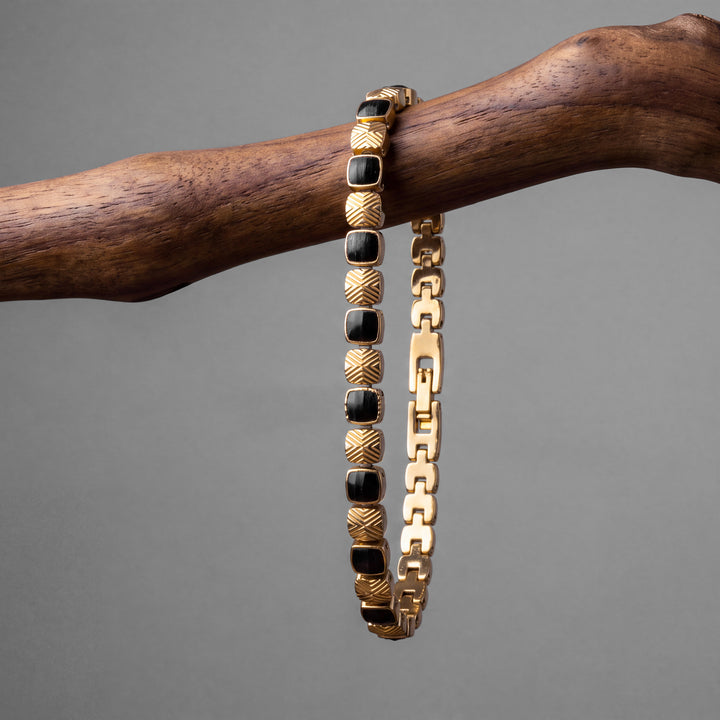 Peppered Armband (Ahorn/Gold)