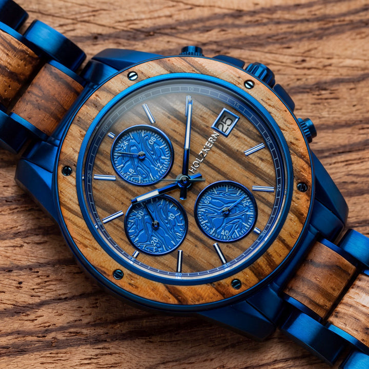 Gareth 41 (Zebranoholz/Blau)
