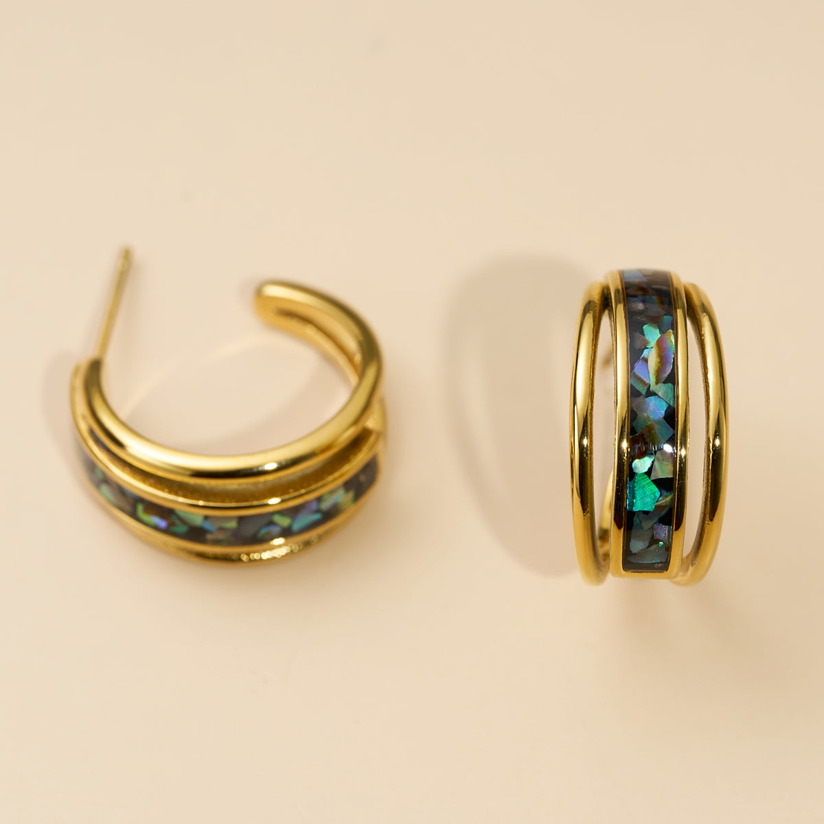 Homecoming Ohrringe (Abalone/Gold) 3