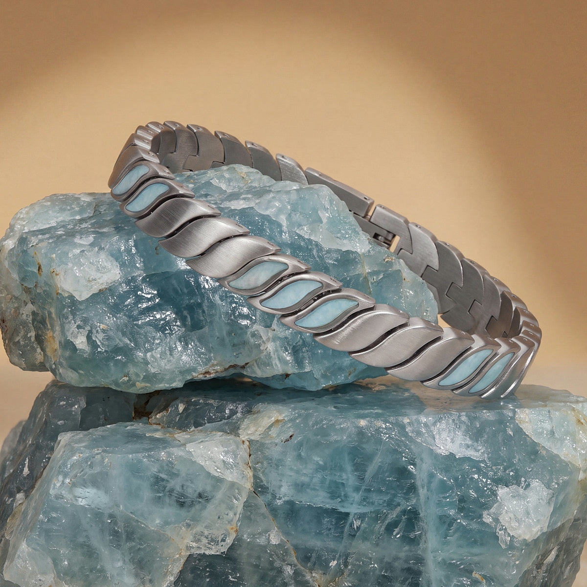 Windkiss (Aquamarin/Silber)