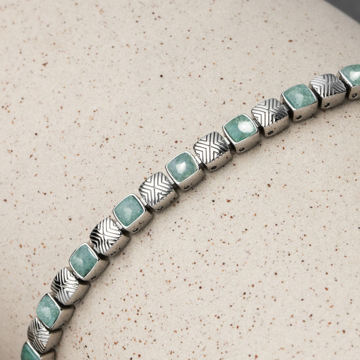 Peppered Strap (Aventurine/Silver)