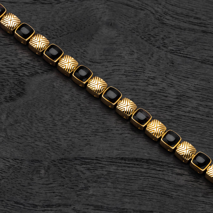 Peppered Armband (Ahorn/Gold)
