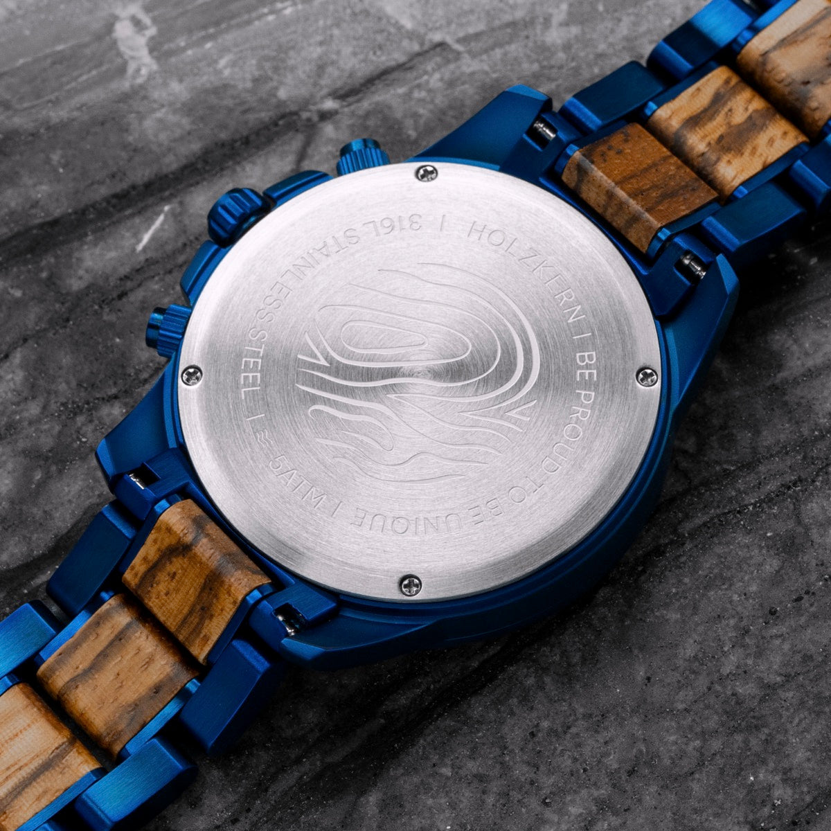 Gareth 41 (Zebranoholz/Blau)