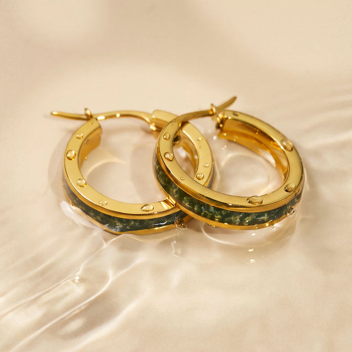 Homecoming Ohrringe (Achat/Gold) 4