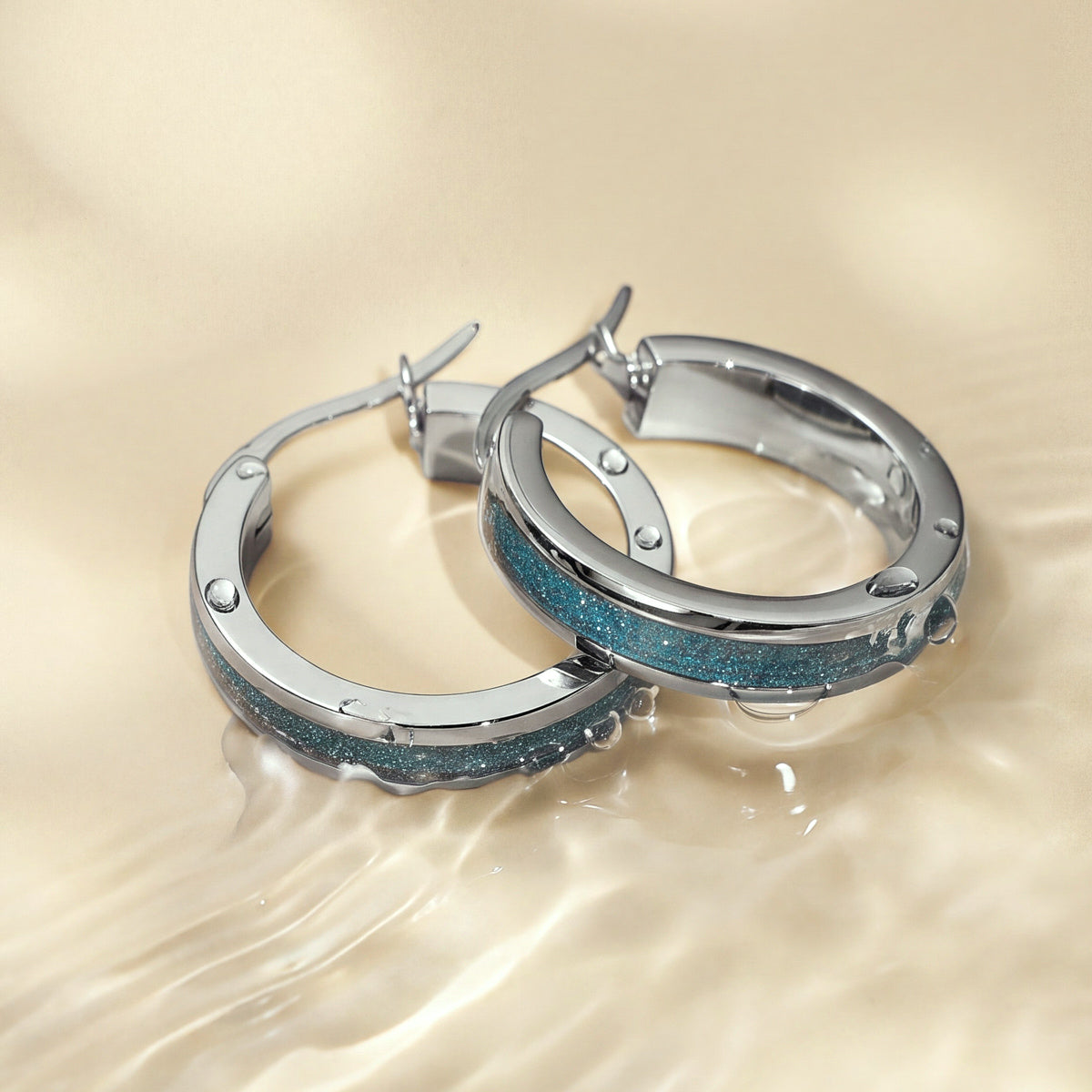 Homecoming Ohrringe (Aquamarin/Silber) 4