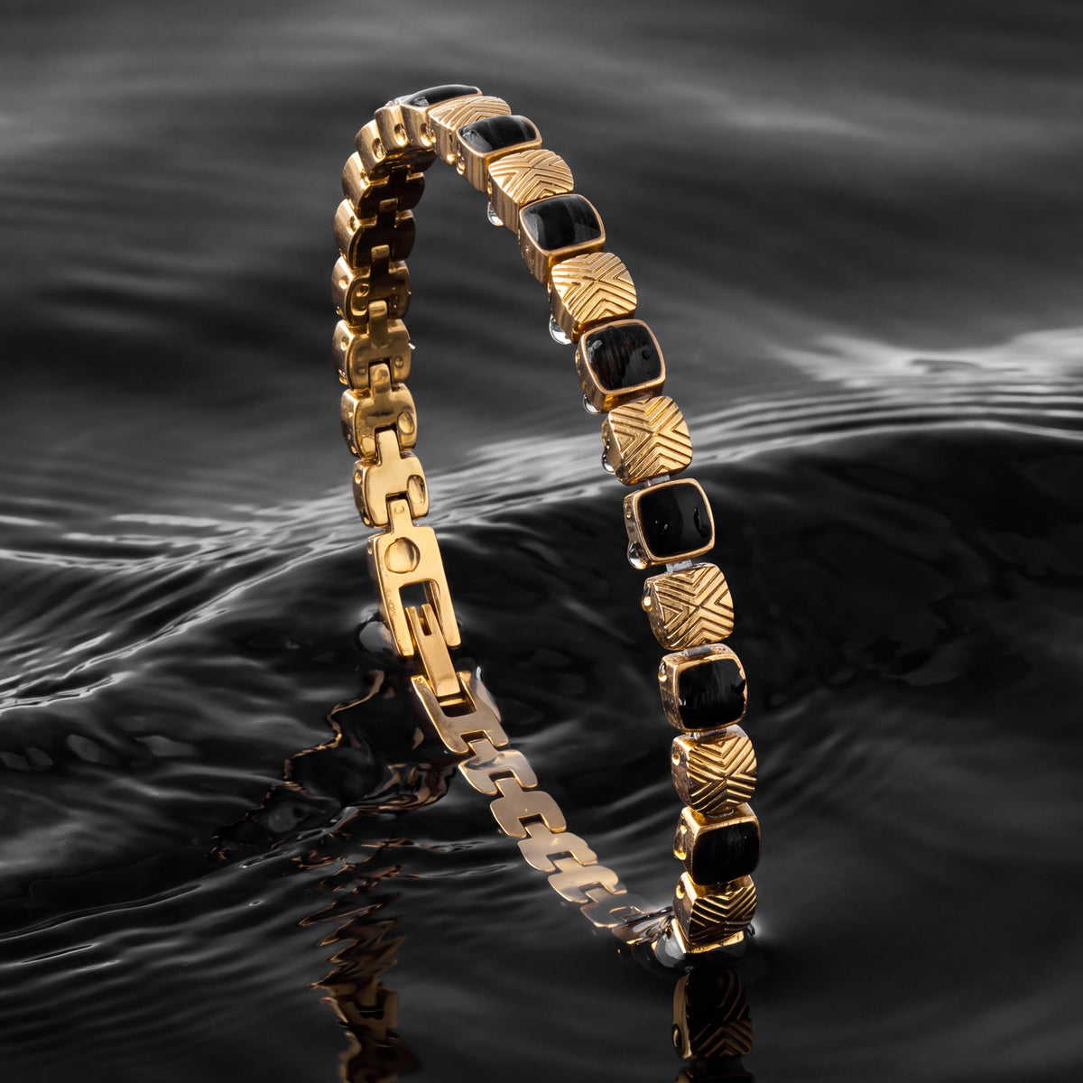 Bracelet « Peppered » (érable/or)