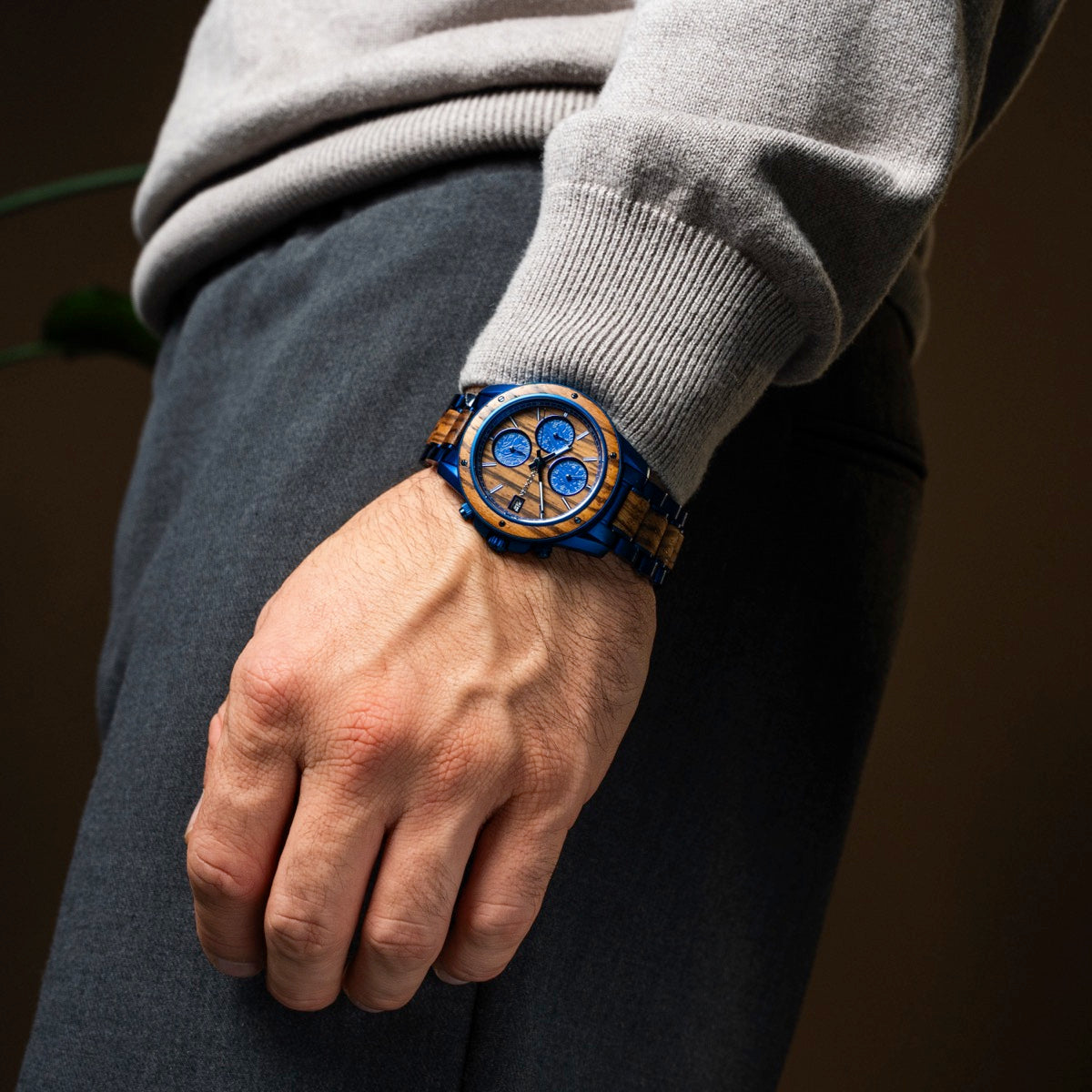 Gareth 41 (Zebranoholz/Blau)