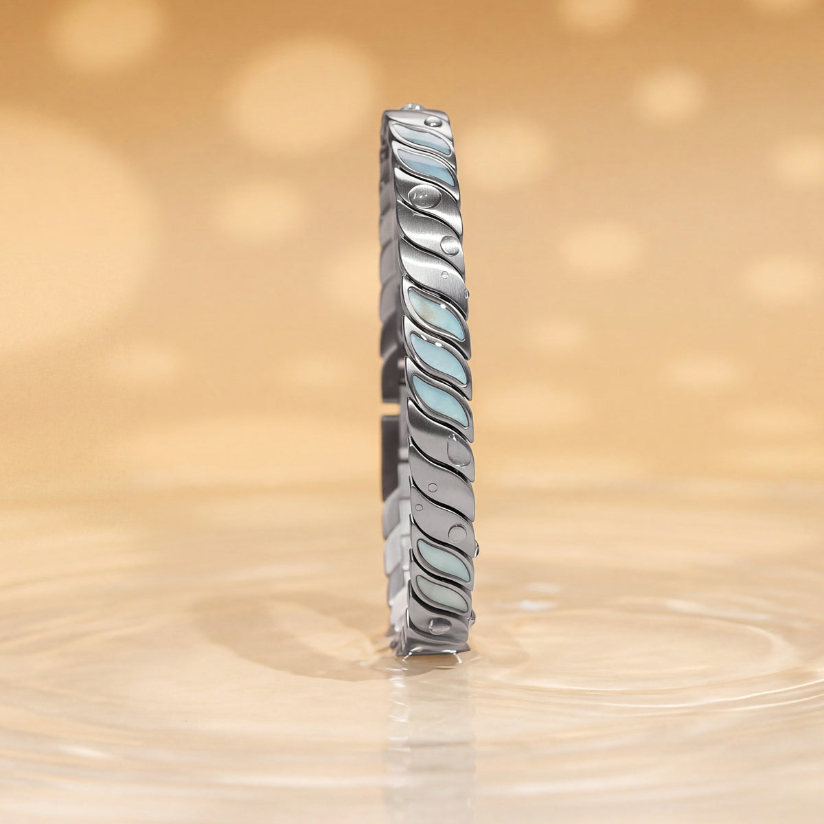 Windkiss (Aquamarin/Silber)