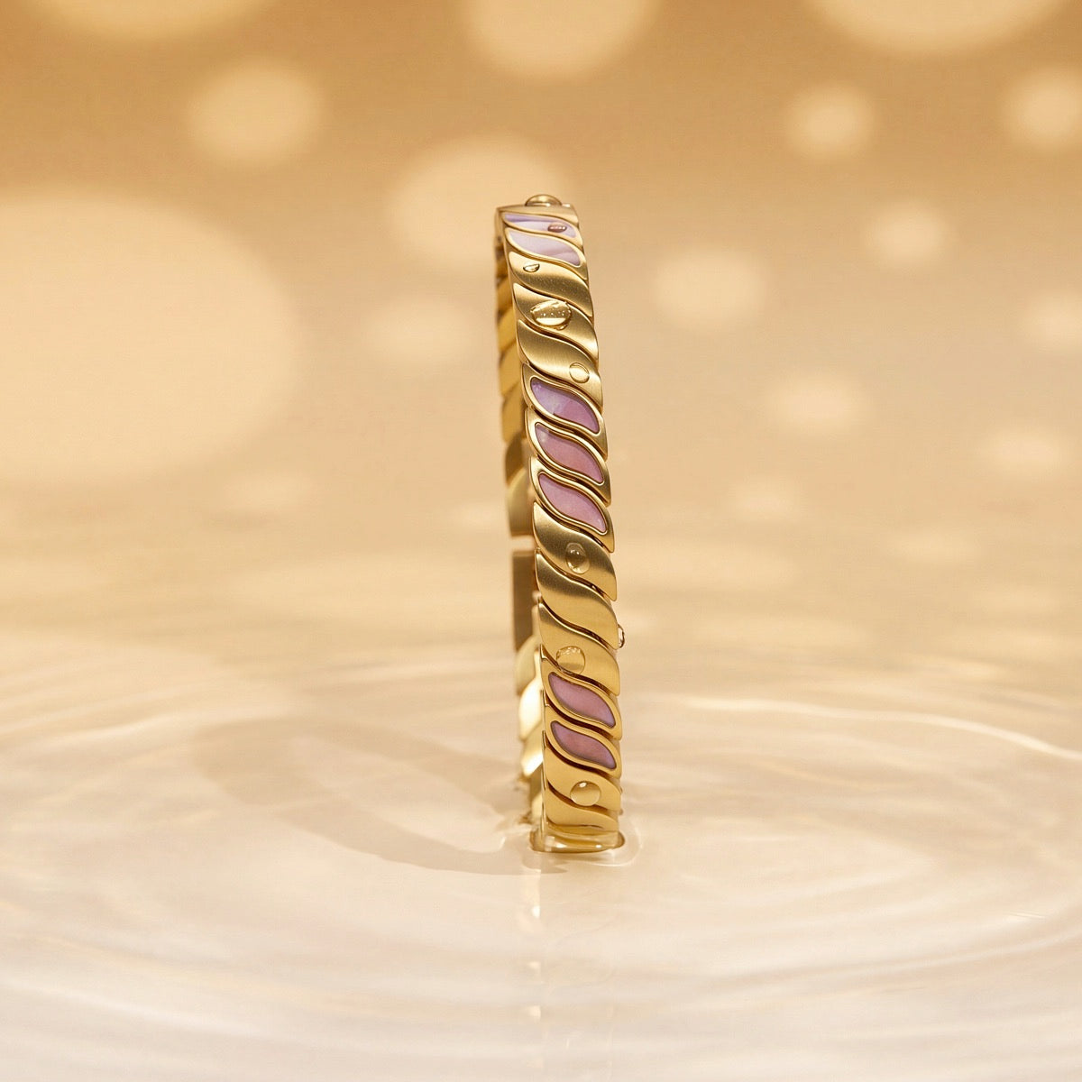 Windkiss (Amethyst/Gold)