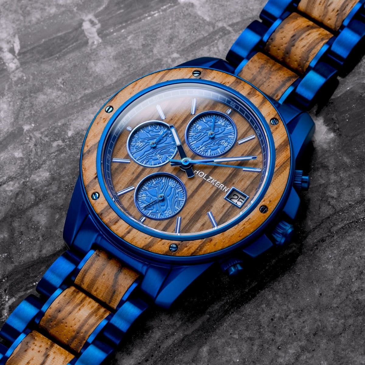 Gareth 41 (Zebranoholz/Blau)