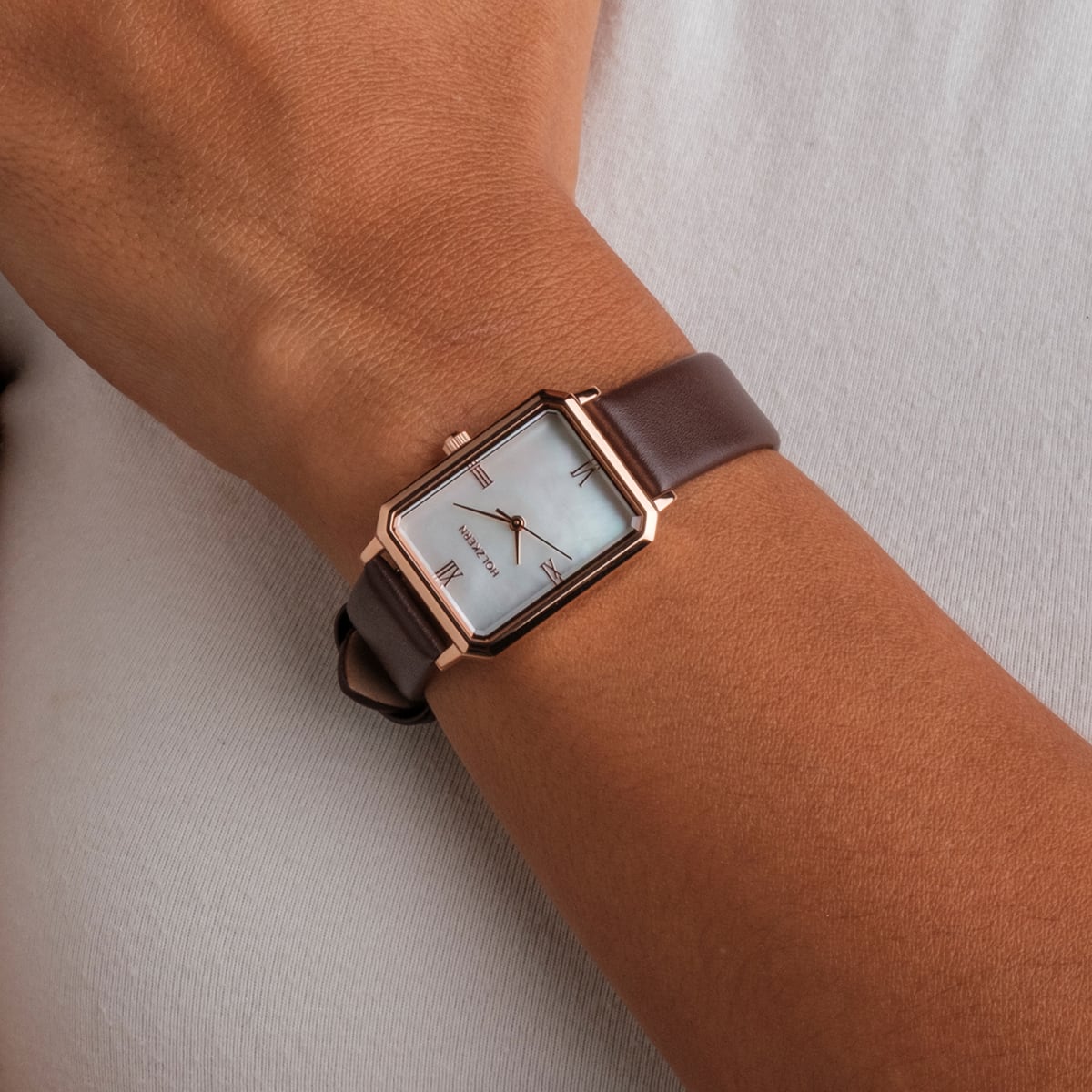 Excellencia (Mother-of-pearl/Rose Gold) | Holzkern Wood Watches