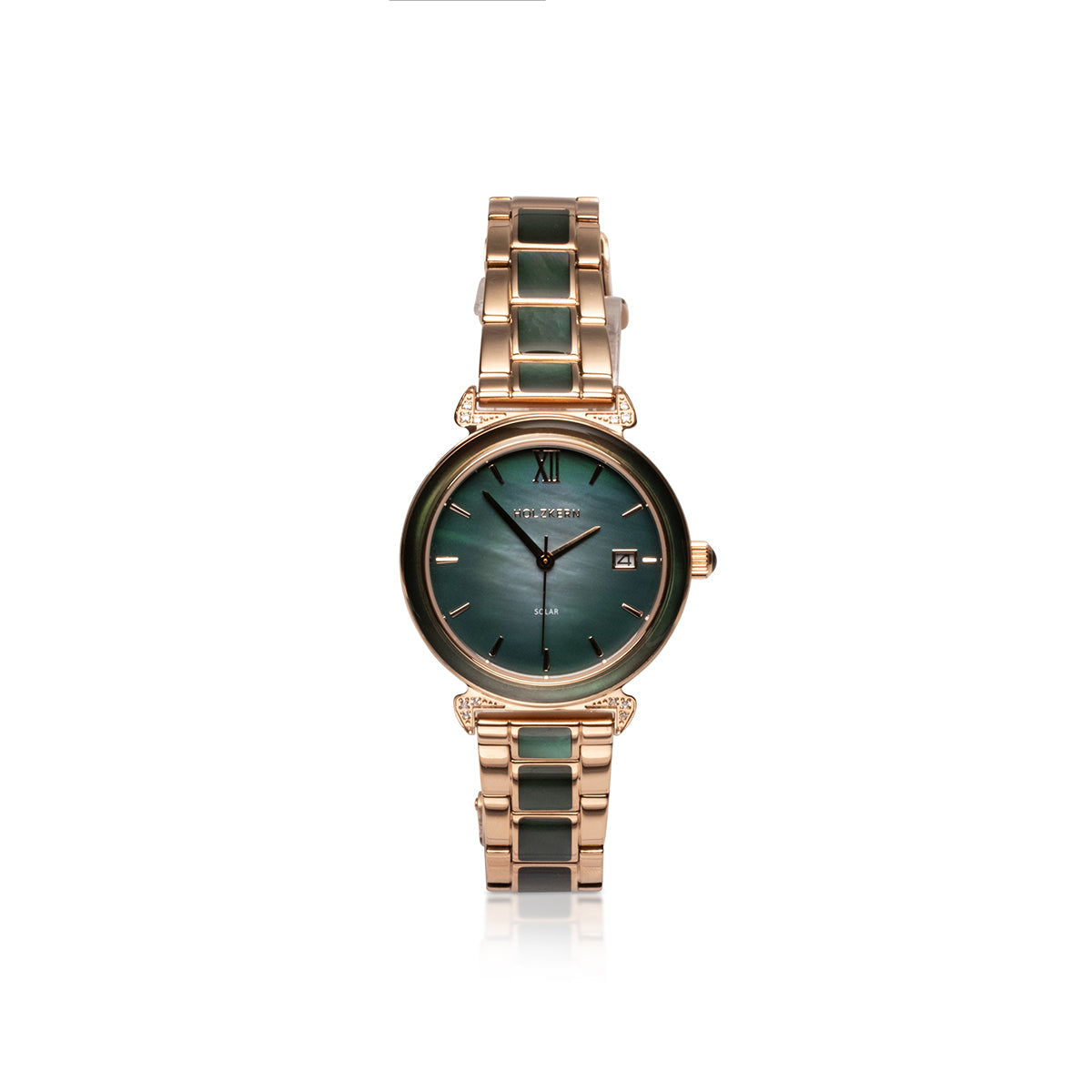 Sunglister (Green Mother-Of-Pearl/Rose Gold) – Holzkern