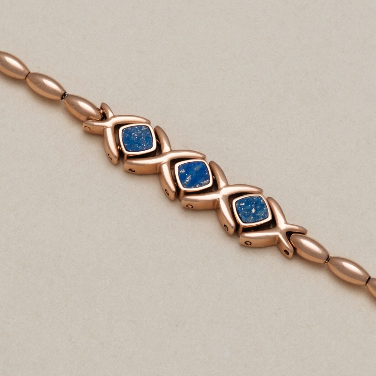 Mosaic Strap (Lapis Lazuli/Rose Gold) Ii