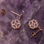 Midsommar Ohrringe (Amethyst/Rosé)
